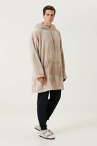 Irya-Es Parla Lexi Panço Bej-Giyilebilir Battaniye-3-Milagron.com