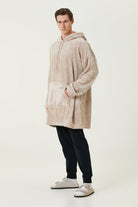 Irya-Es Parla Lexi Panço Bej-Giyilebilir Battaniye-4-Milagron.com