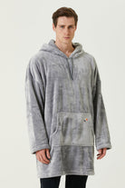 Irya-Es Parla Lexi Panço Gri-Giyilebilir Battaniye-2-Milagron.com