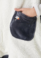 Irya-Es Parla Sierra Panço Antrasit Oversize-Giyilebilir Battaniye-4-Milagron.com