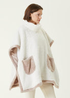 Irya-Es Parla Sierra Panço Bej Oversize-Giyilebilir Battaniye-2-Milagron.com