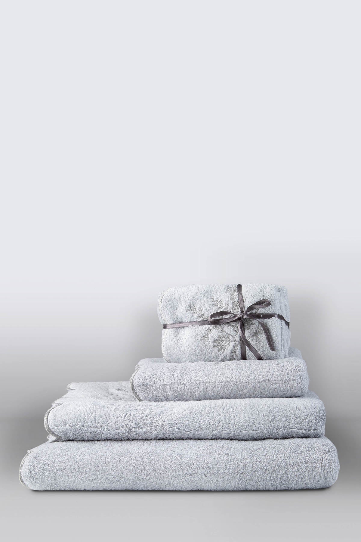İRYA-Fenix Banyo Havlusu 90X150 Cm Gri-Havlu & Havlu Setleri-3-Milagron.com