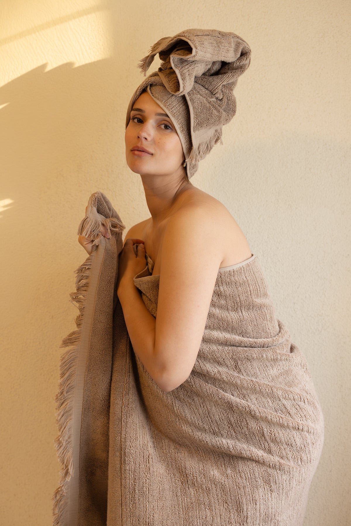 Fiona %100 Pamuk Havlu 70X140 Cm Earth Brown