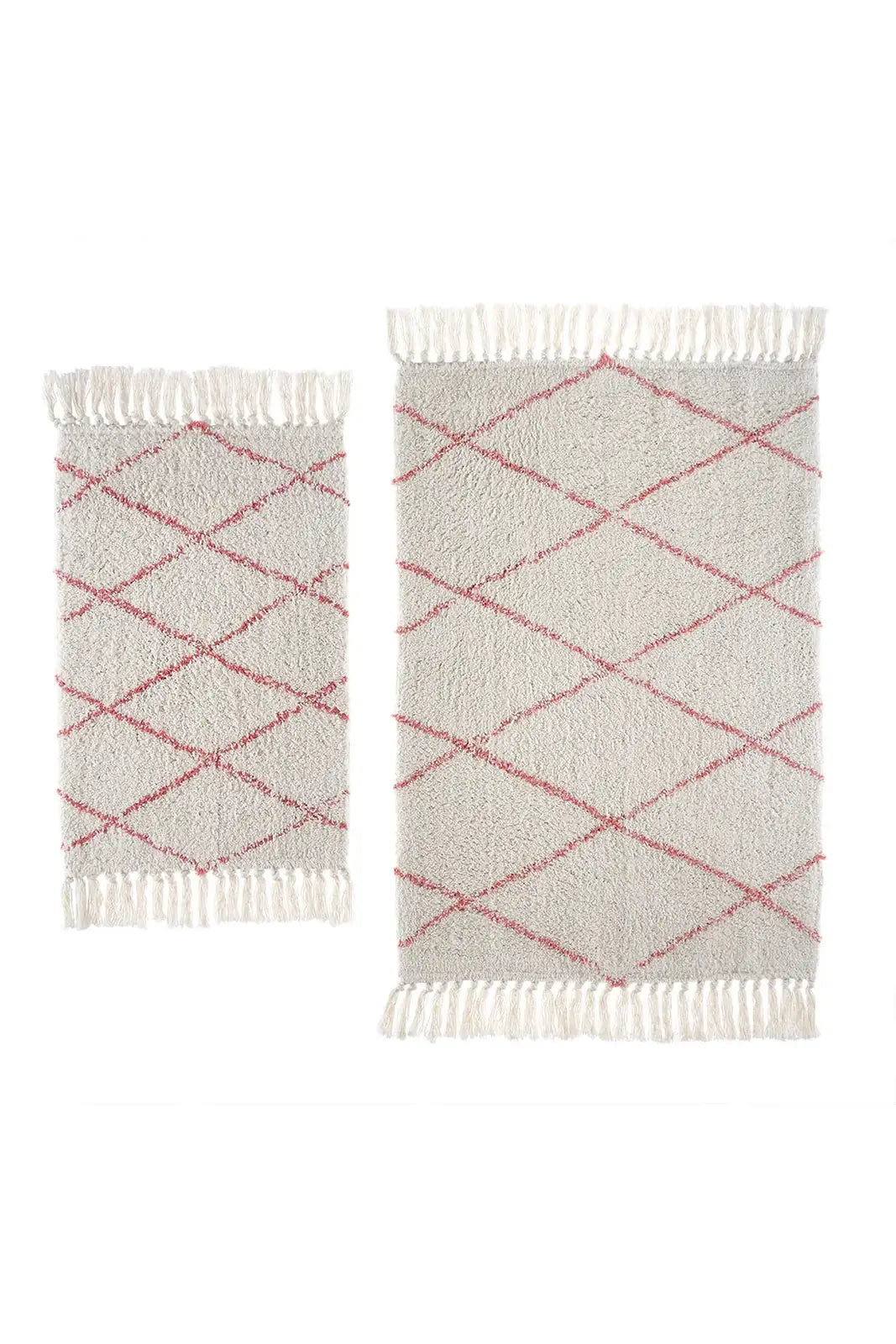 İRYA-Grace 2’Li Takım Banyo Paspası %100 Pamuk 40X60 + 60X90-Paspas-2-Milagron.com