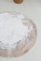 Irya-Hypnos Yuvarlak Banyo Paspası 70x70 Bej-Banyo Paspası-3-Milagron.com