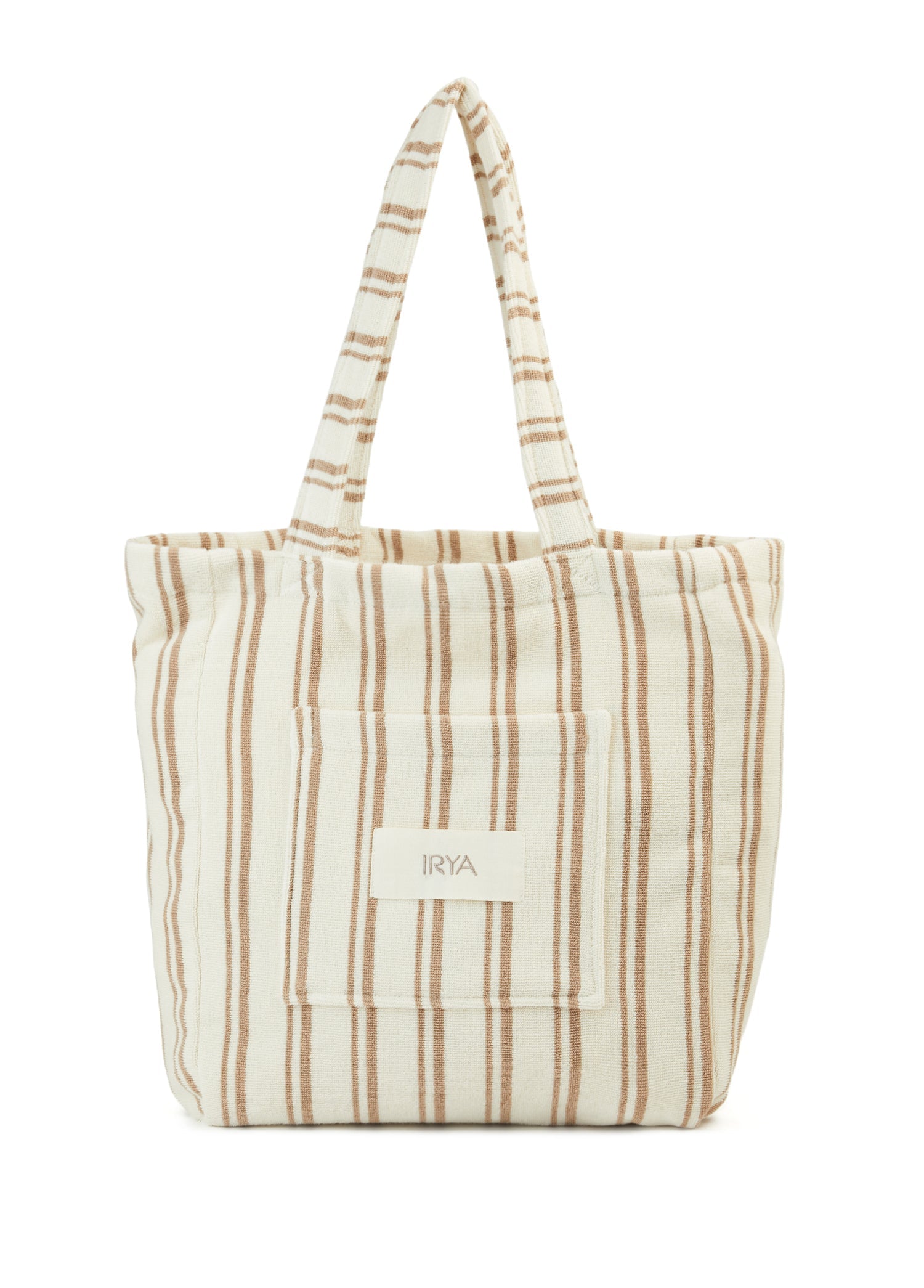 İRYA-In Lines İPliği Boyalı Büyük Çanta Mocha-Tote Bag-2-Milagron.com