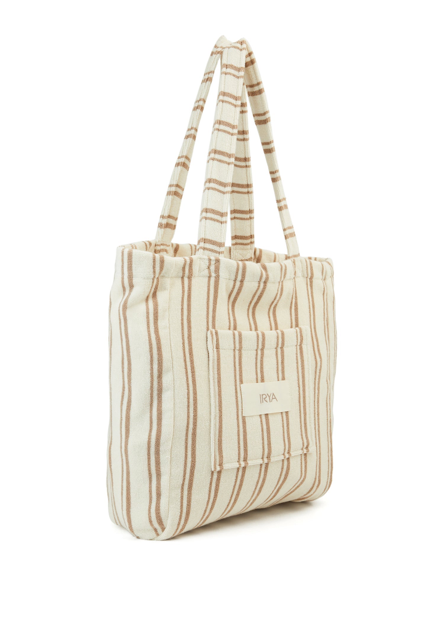 İRYA-In Lines İPliği Boyalı Büyük Çanta Mocha-Tote Bag-4-Milagron.com
