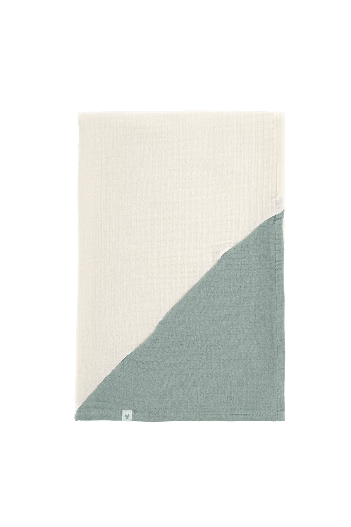 İRYA-Joy Of Colors Organik Pamuk 4 Katlı Müslin Örtü Mint 100X100-Müslin Örtü-2-Milagron.com