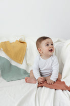 Irya-Joy Of Colors Organik Pamuk 4 Katlı Müslin örtü Mint 100x100-Bebek Battaniyesi-3-Milagron.com