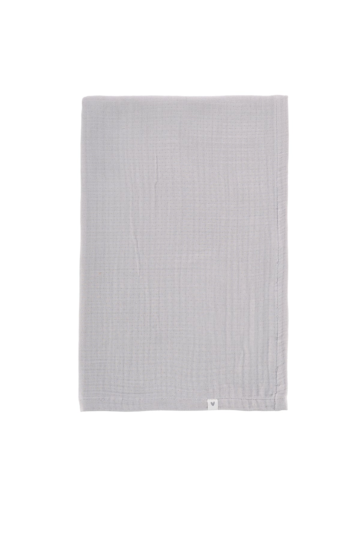 Irya-Joy Of Colors Organik Pamuk 4 Katlı Müslin Yatak örtüsü Gri 100x100-Bebek Battaniyesi-2-Milagron.com