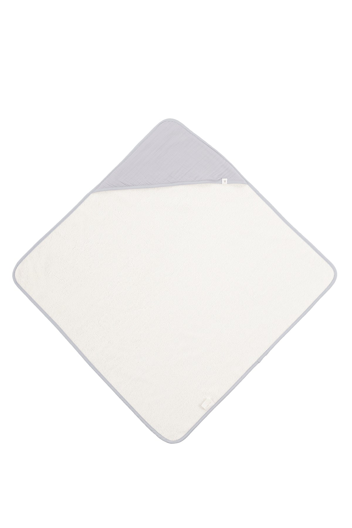 İRYA-Joy Of Colors Organik Pamuk Müslin Bebek Kundak Gri 75X75-Kundak-2-Milagron.com