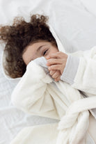 Irya-Joy Of Colors Organik Pamuk Müslin Detaylı çocuk Bornoz Gri-Çocuk Bornozu-2-Milagron.com