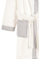 Irya-Joy Of Colors Organik Pamuk Müslin Detaylı çocuk Bornoz Gri-Çocuk Bornozu-5-Milagron.com