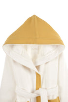 Irya-Joy Of Colors Organik Pamuk Müslin Detaylı çocuk Bornoz Hardal-Çocuk Bornozu-5-Milagron.com