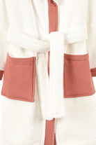 Irya-Joy Of Colors Organik Pamuk Müslin Detaylı çocuk Bornoz Kiremit-Çocuk Bornozu-5-Milagron.com