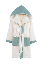 Irya-Joy Of Colors Organik Pamuk Müslin Detaylı çocuk Bornoz Mint-Çocuk Bornozu-2-Milagron.com