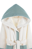 Irya-Joy Of Colors Organik Pamuk Müslin Detaylı çocuk Bornoz Mint-Çocuk Bornozu-6-Milagron.com