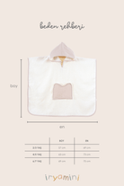 Irya-Joy Of Colors Organik Pamuk Müslin Detaylı çocuk Panço Bej-Çocuk Pançosu-5-Milagron.com