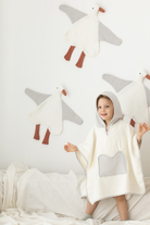 Irya-Joy Of Colors Organik Pamuk Müslin Detaylı çocuk Panço Gri-Çocuk Pançosu-1-Milagron.com