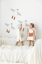 Irya-Joy Of Colors Organik Pamuk Müslin Detaylı çocuk Panço Kiremit-Çocuk Pançosu-4-Milagron.com