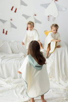 Irya-Joy Of Colors Organik Pamuk Müslin Detaylı çocuk Panço Mint-Çocuk Pançosu-4-Milagron.com