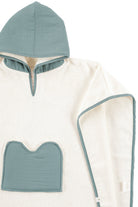 Irya-Joy Of Colors Organik Pamuk Müslin Detaylı çocuk Panço Mint-Çocuk Pançosu-9-Milagron.com