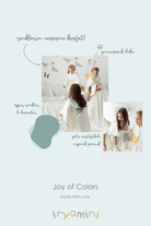İRYA-Joy Of Colors Organik Pamuk Müslin Detaylı Çocuk Panço Mint-Panço-7-Milagron.com
