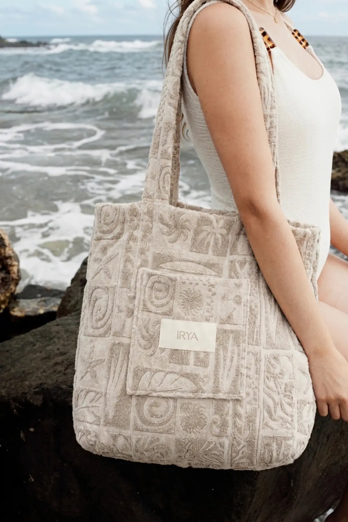 Kayora %100 Pamuk Plaj Çantası Sand Beige