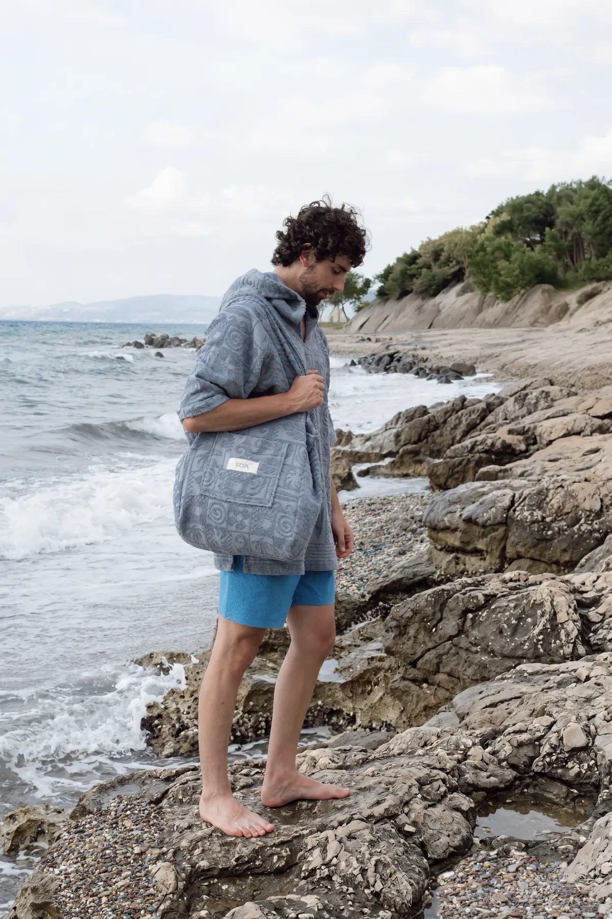 Kayora %100 Pamuk Unisex Plaj Pançosu Windy Blue