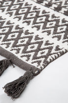 Irya-King Tekli Banyo Paspası %100 Pamuk 60x90 Antrasit-Banyo Paspası-6-Milagron.com