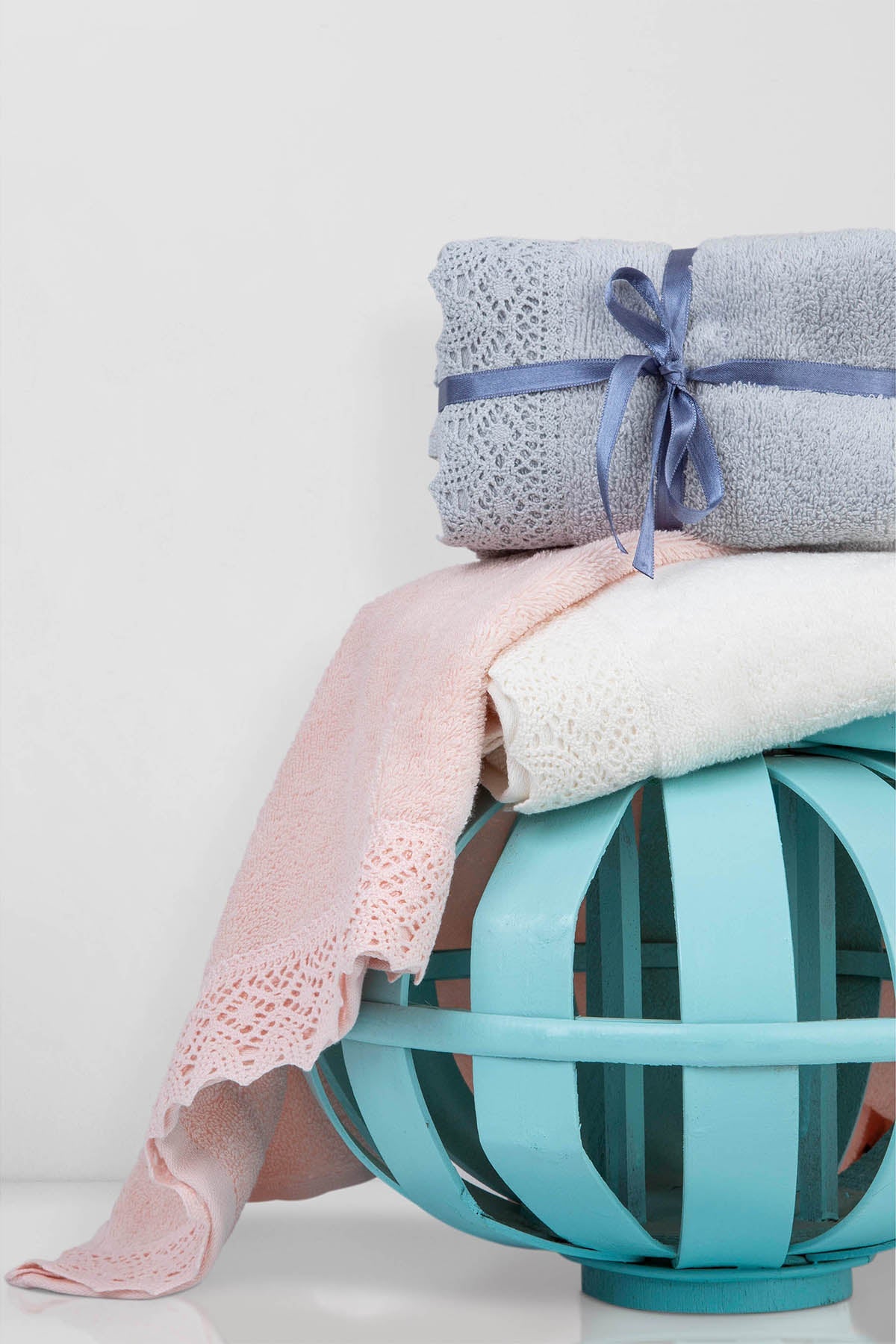 İRYA-Lacy Banyo Havlusu 90X150 Cm Pembe-Havlu & Havlu Setleri-5-Milagron.com