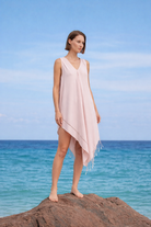 İRYA-Layla Askılı Elbise Pudra-Elbise-1-Milagron.com