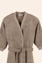 Liana %100 Pamuk Kadın Bornoz Earth Brown