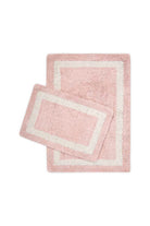 İRYA-Liberte 2’Li Takım Banyo Paspası %100 Pamuk 40X60 + 60X90 Pembe-Paspas-2-Milagron.com