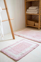 İRYA-Liberte 2’Li Takım Banyo Paspası %100 Pamuk 40X60 + 60X90 Pembe-Paspas-3-Milagron.com