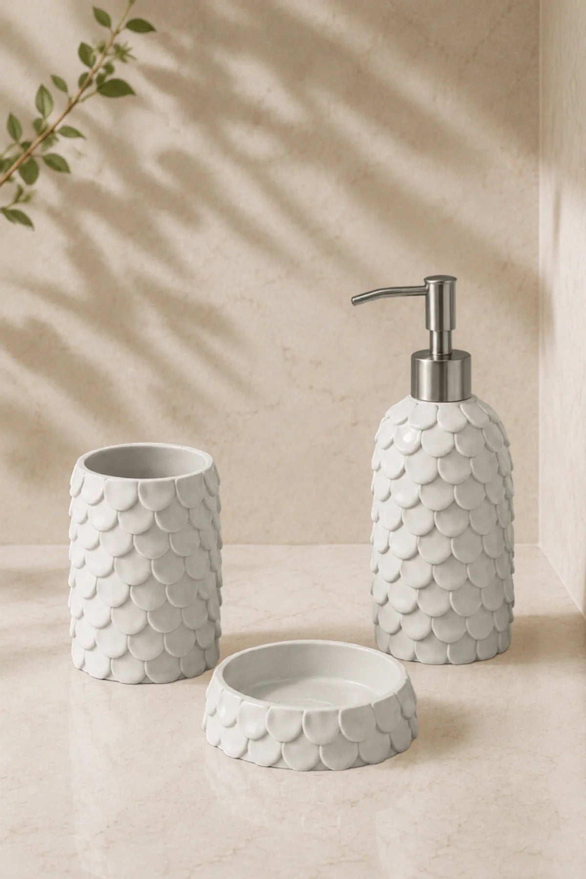 Lindy 3 Parça Banyo Seti Gri
