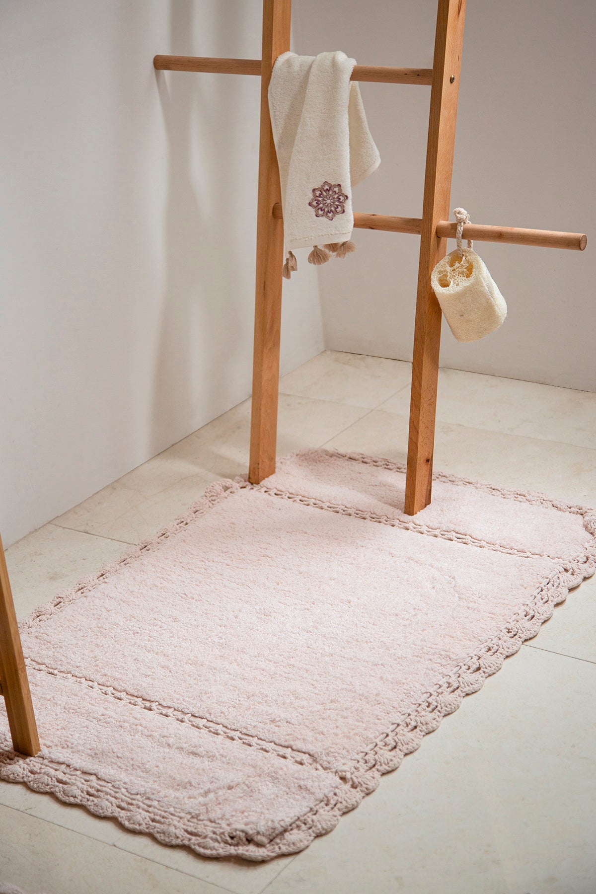 Lorinda Tekli Banyo Paspası %100 Pamuk 70X110