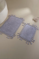 İRYA-Lorna 2’Li Takım Banyo Paspası %100 Pamuk 40X60 + 60X90 Lila-Paspas-1-Milagron.com
