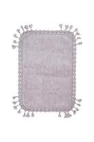 İRYA-Lorna Tekli Banyo Paspası %100 Pamuk 70X110 Lila-Paspas-2-Milagron.com