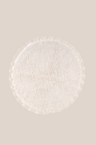 İRYA-Luna Yuvarlak Banyo Paspası %100 Pamuk 90X90 Ekru-Paspas-6-Milagron.com