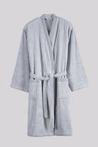 İRYA-Marble %100 Pamuk Erkek Bornoz Gri-Bornoz-8-Milagron.com
