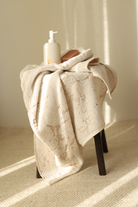 İRYA-Marble %100 Pamuk Jakarlı El Havlusu 50x90 Cm Krem-Havlu & Peştamal-1-Milagron.com