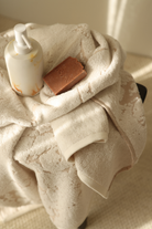 İRYA-Marble %100 Pamuk Jakarlı El Havlusu 50x90 Cm Krem-Havlu & Peştamal-2-Milagron.com