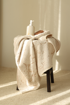 İRYA-Marble %100 Pamuk Jakarlı El Havlusu 50x90 Cm Krem-Havlu & Peştamal-6-Milagron.com