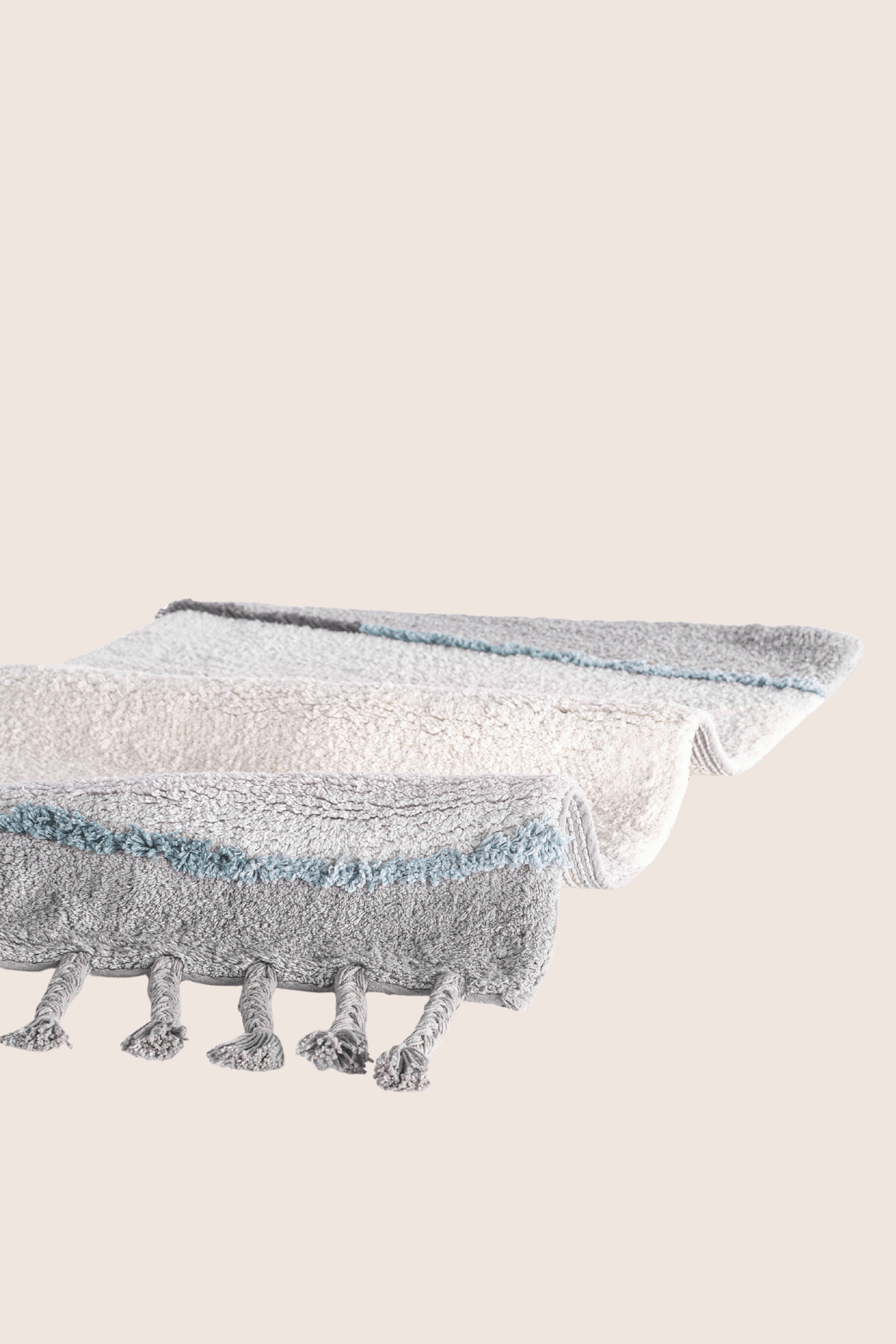 İRYA-Marble Tekli Banyo Paspası %100 Pamuk 50X80 Gri-Paspas-3-Milagron.com