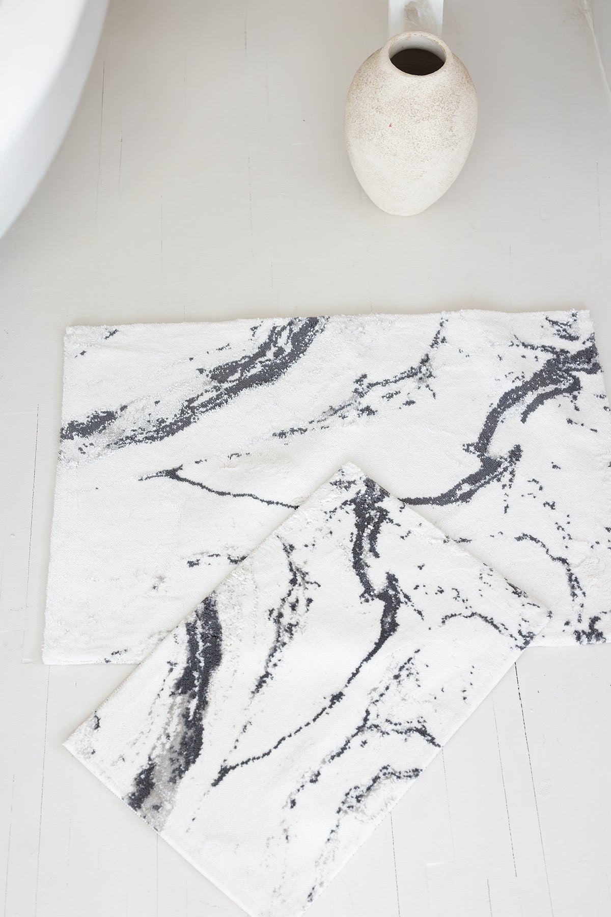 İRYA-Marmera 2'Li Paspası 40X60+60X90 Koyu Gri-Paspas-1-Milagron.com
