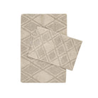 Maxi 2’Li Takım Banyo Paspası %100 Pamuk 40X60 + 60X90 Bej
