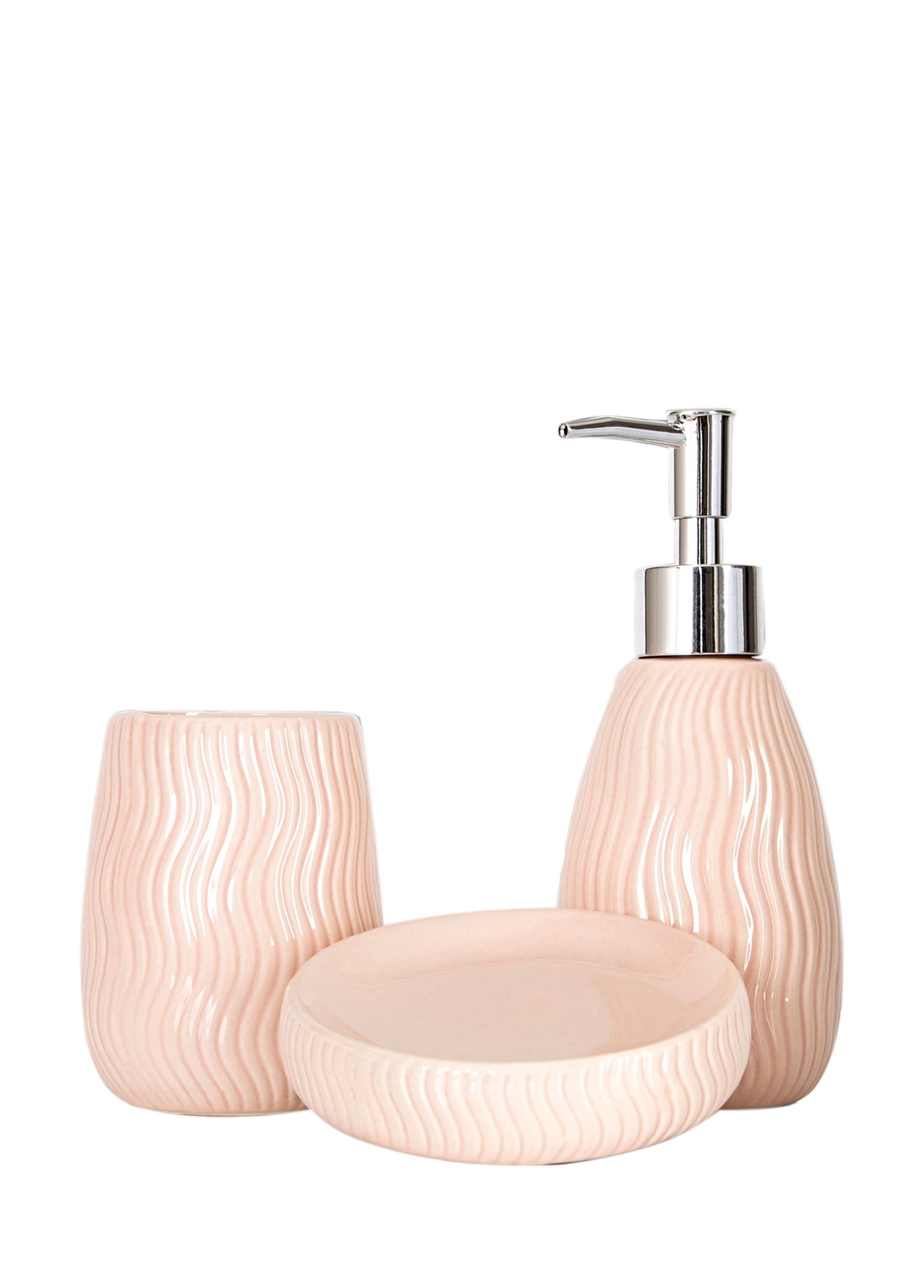 İRYA-Merlin 3 Parça Banyo Seti Pudra-Banyo Düzenleyicileri-2-Milagron.com