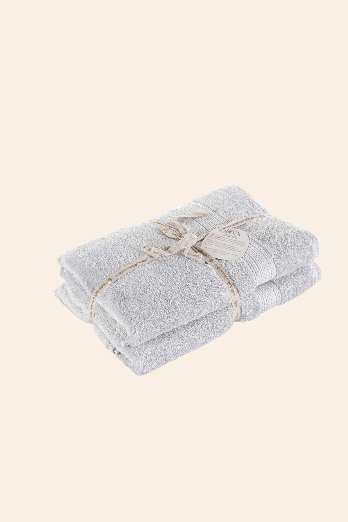 Mısır %100 Mısır Pamuğu Havlu Seti Cool Grey