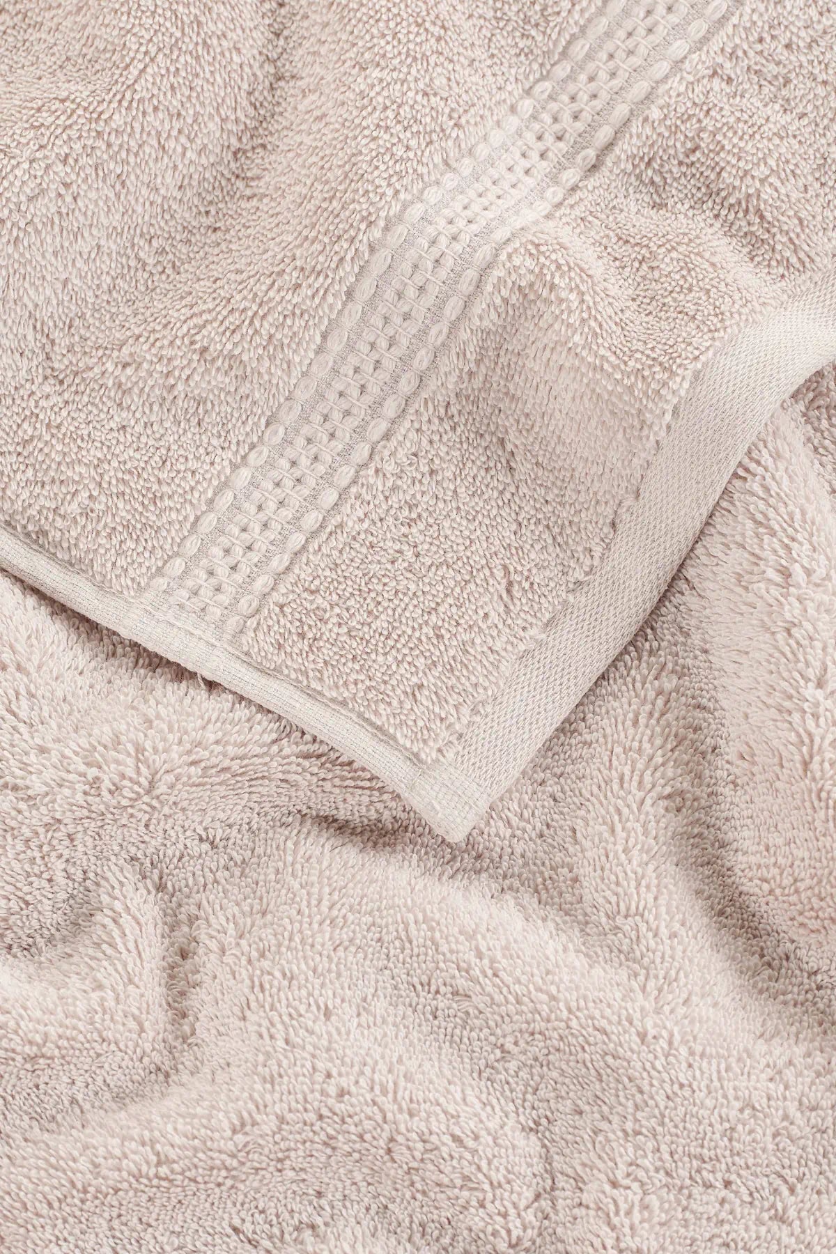 Mısır %100 Mısır Pamuğu Havlu Seti Oyster Beige